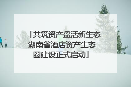 共筑资产盘活新生态 湖南省酒店资产生态圈建设正式启动